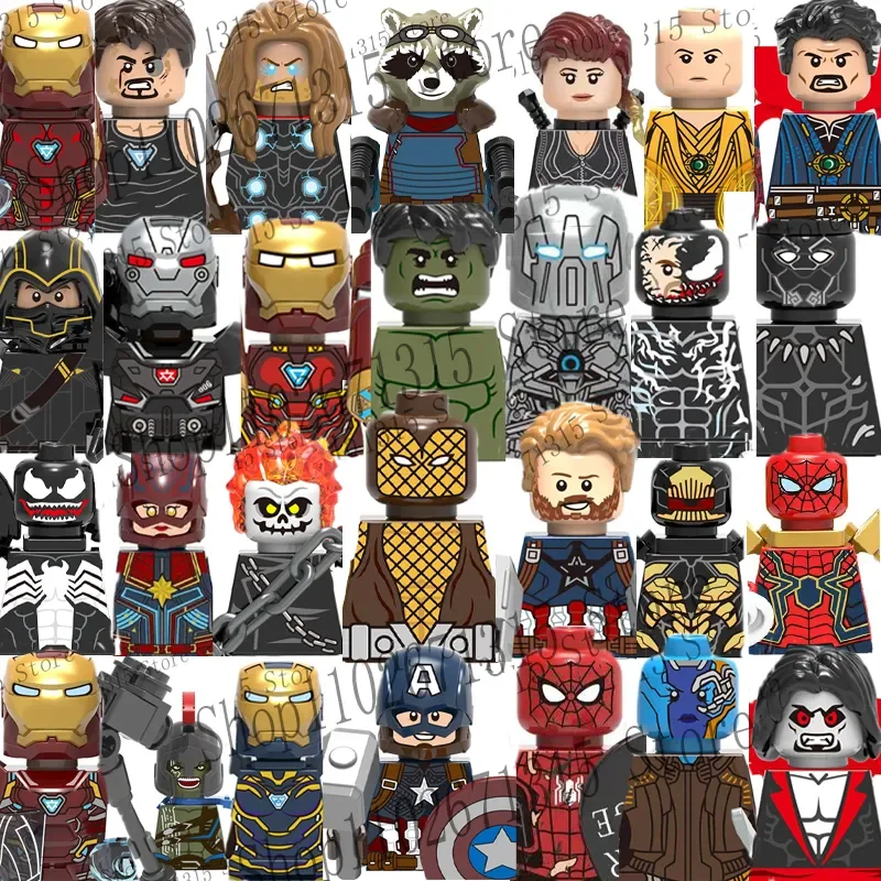 Marvel Avengers Superhero Buil - Lego Minifigure Holder 评论和价格