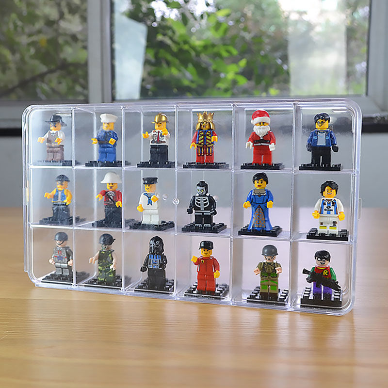 18 Grid Acrylic Display Box Fo - Lego Minifigure Holder 评论和价格